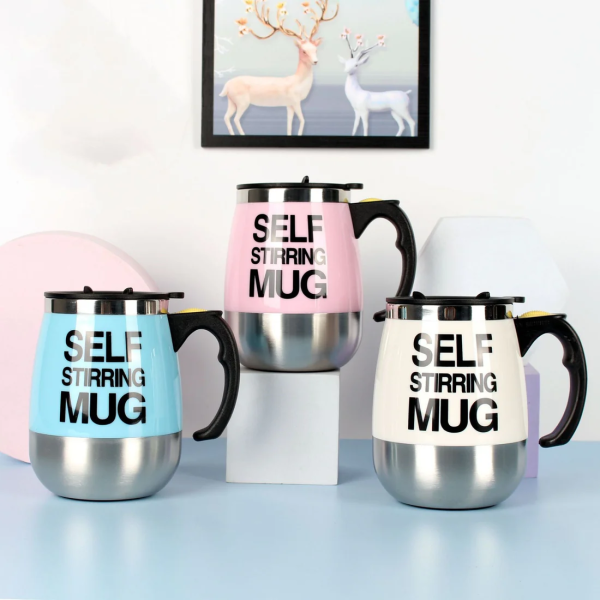 Electric Self Stirring Coffee Mug Cup Stainless Steel Automatic Self Mixing & Spinning Home Office Travel Mixer Milk Whisk Cup - Image 8