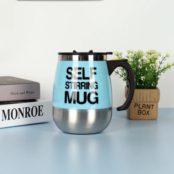 Electric Self Stirring Coffee Mug Cup Stainless Steel Automatic Self Mixing & Spinning Home Office Travel Mixer Milk Whisk Cup - Image 4